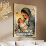For Unto Us a Child Is Born Christian Poster – Hope Given to the World | Isaiah 9:6 - Image 10