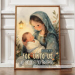 For Unto Us a Child Is Born Christian Poster – Hope Given to the World | Isaiah 9:6 - Image 12