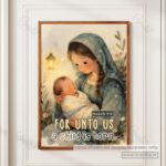 For Unto Us a Child Is Born Christian Poster – Hope Given to the World | Isaiah 9:6 - Image 13