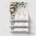 Pray Without Ceasing Christian Poster – A Life of Constant Prayer | 1 Thessalonians 5:17 - Image 17