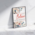 Believe You Have Received Christian Poster – Trusting God in Faith | Mark 11:24 - Image 5