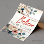 Believe You Have Received Christian Poster – Trusting God in Faith | Mark 11:24 - Image 7