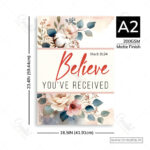 Believe You Have Received Christian Poster – Trusting God in Faith | Mark 11:24 - Image 3