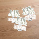 His Grace Is Enough Christian Sticker – 2 Corinthians 12:9 Vinyl Faith Decal (Pack of 10) - Image 2