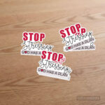 Stop Stressing God Has a Plan Christian Sticker – Faith Reminder Vinyl Decal (Pack of 10) - Image 2