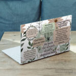 He Heals the Wounds Christian Laptop Skin – Daily Encouragement Scripture Design - Image 3