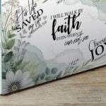 Walk by Faith Christian Laptop Skin – Scripture Inspired Floral Design - Image 2
