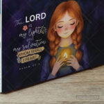 The Lord Is My Light Christian Laptop Skin – Psalm 27:1 Scripture - Image 2