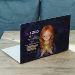 The Lord Is My Light Christian Laptop Skin – Psalm 27:1 Scripture - Image 3