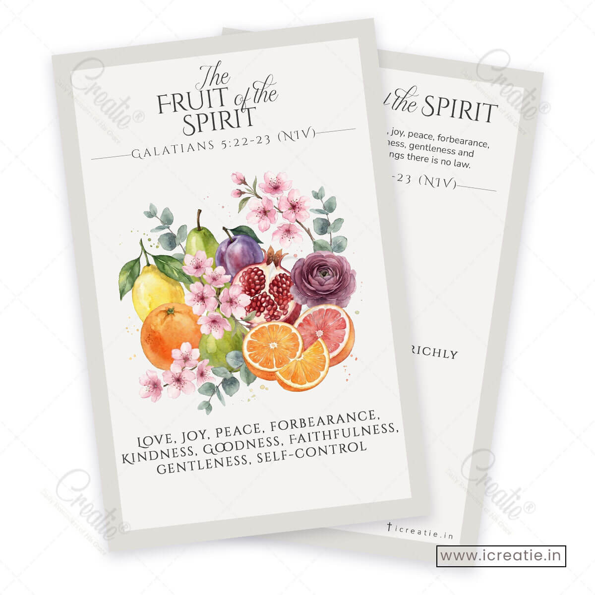The Fruit of the Spirit — Double-Sided Scripture Card